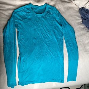 lululemon long sleeve swiftly tech shirt- teal
